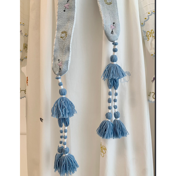 Alemais embroidered ruffled dress US 6 - Picture 8 of 10